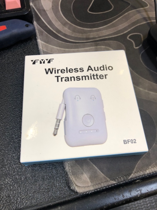 Photo 1 of Premium Bluetooth 5.4 Transmitter, Airplane Wireless Adapter, Supports 2 AirPods/Headphones, Bluetooth Transmitter for TV, Airplane, Gym, with aptX Adaptive & Low Latency
