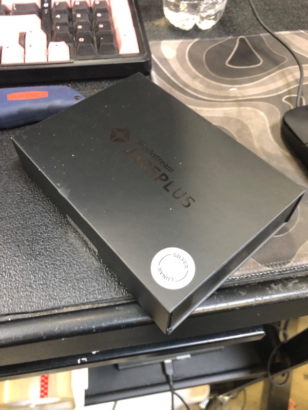 Photo 1 of Blockstream Jade Plus - Bitcoin Hardware Wallet with Camera, Bluetooth, USB-C - Secure Offline Bitcoin Storage (Lunar Silver)