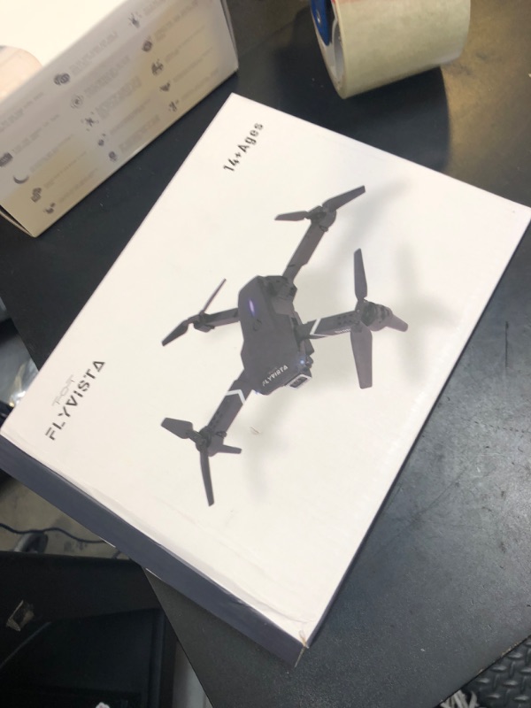 Photo 1 of FLYVISTA Mini Drone with Camera for Adults Kids, 1080P WiFi FPV Camera Drone with 3 Batteries, One-Click Take Off/Landing, Altitude Hold, Headless Mode, 360° Flips, 3-Gear Speeds, Emergency Stop, Carrying Case, Toys Gifts for Kids and Adults Beginner