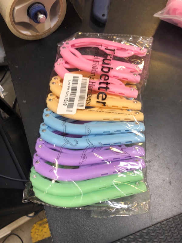 Photo 1 of 10 Pcs Travel Hangers Cruise Ship Essentials Accessories Portable Folding Clothes Hanger Foldable Drying Rack