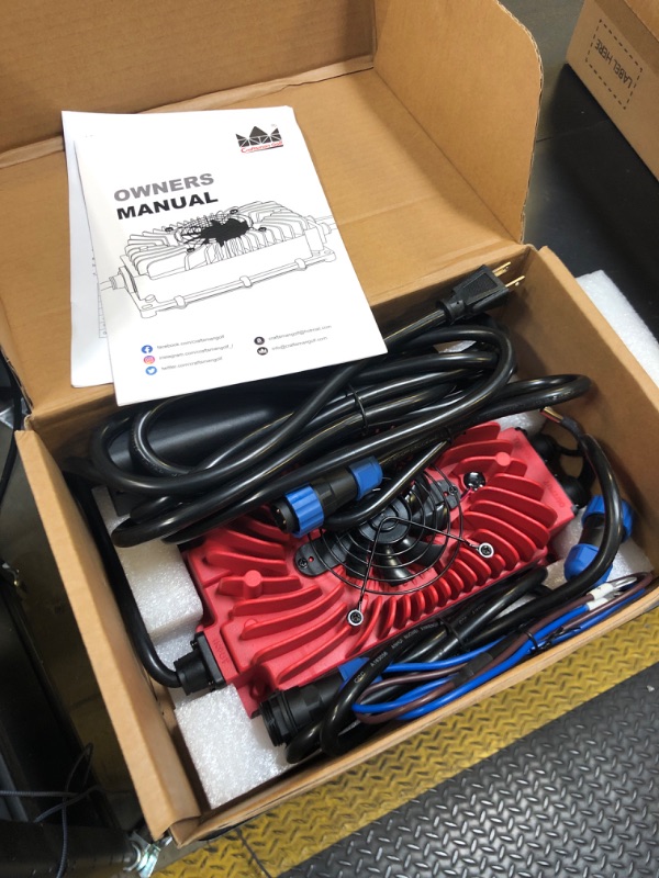 Photo 1 of CRAFTSMAN GOLF 36 Volt Golf Cart Battery Charger for EZGO 20 Amp Golf Cart Onboard Charger with D-Shape Plug and Rapid Charge Cable