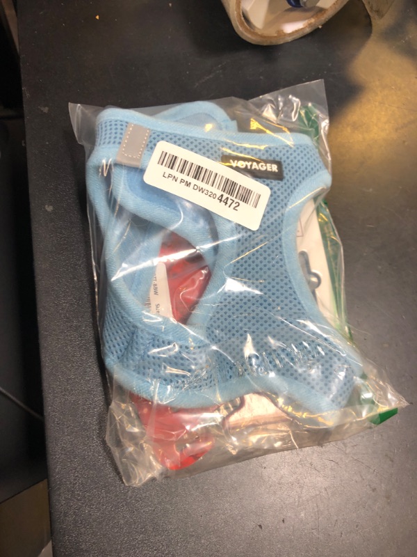 Photo 1 of Best Pet Supplies - All Weather Mesh, Reflective, No Pull Harness for Small, Medium Dogs, Cats - Secure with Hook & Loop Fastener, Buckle, Double D-Rings - Baby Blue, XS