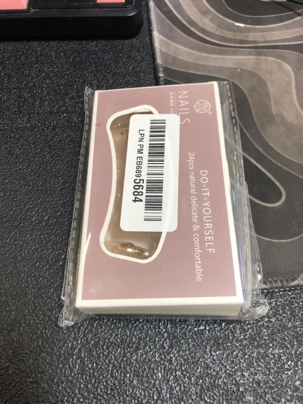 Photo 1 of Hkanlre Bling Coffin Press on Nails Fake Nails Tips Full Cover Medium False Gradient Nails for Women and Girls 24PCS (Gold Coffin)