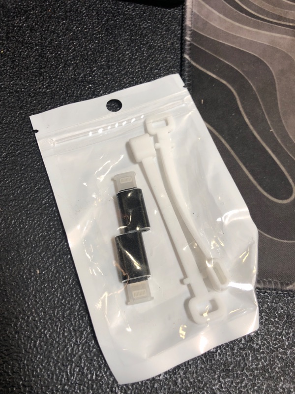 Photo 1 of TechMatte Female USB C to Male Lightning Adapter 2 Pack 2.2A Charging Data Transfer, Compatible with iPhone 14, 13, 12, 11 Xs SE iPad iPod AirPods, Not for Audio Headphones/OTG Android Anti-Lost Black