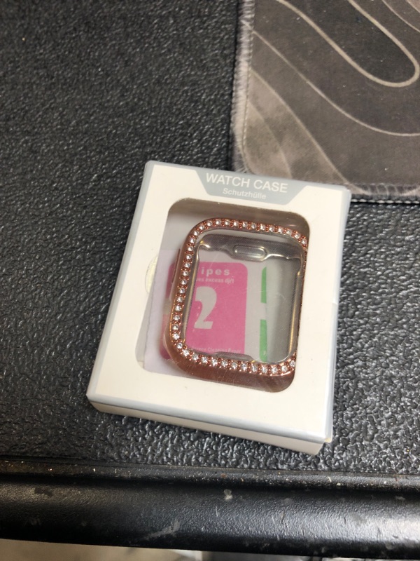 Photo 1 of Missair Soft TPU Bling Case Compatible for Apple Watch Case 41mm Series 9/8/7 with Screen Protector, Glitter Crystal Diamond Lightweight Cover Soft TPU All-Around Protective Case for iWatch 41mm