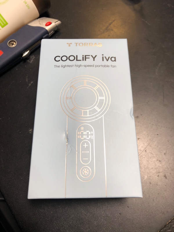 Photo 1 of TORRAS COOLiFY iva Handheld Fan with Ice Cooler, 5000mAh Rechargeable Portable Fan, 0-100 Adjustable Speed, Super Mini Powerful Hand Fans for Travel Essentials, Outdoor, Gifts for Dad Husband, Ivory