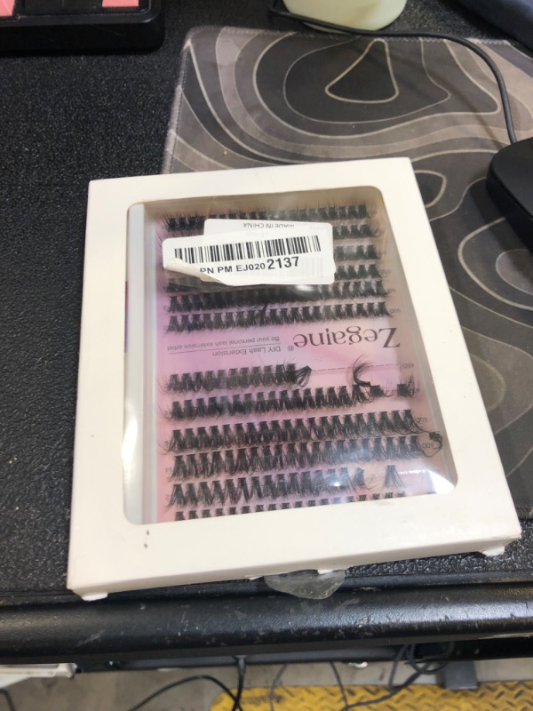 Photo 1 of DIY Lash Extension Kit Wispy Mink Lashes Clusters 10-20mm 40D 50D Thick Individual Lashes Natural Look with Lash Bond and Seal 240 pcs by Zegaine