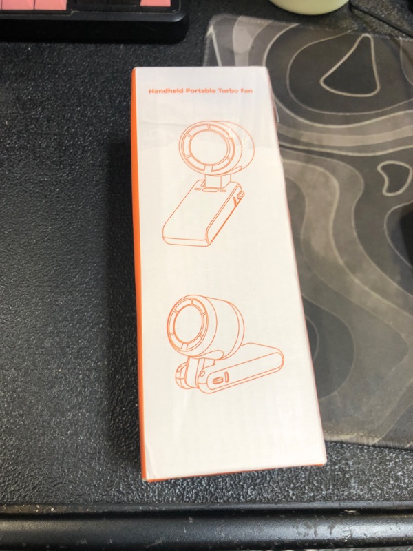 Photo 1 of PlayHot Portable Handheld Turbo Fan, 5 Gear Wind, Battery Operated, Up to 20 Working Hours, 3 IN 1 Hand Fan with Air Turbo Tech Cooling Fan for Outdoor Activities, Travel, Working (Green)