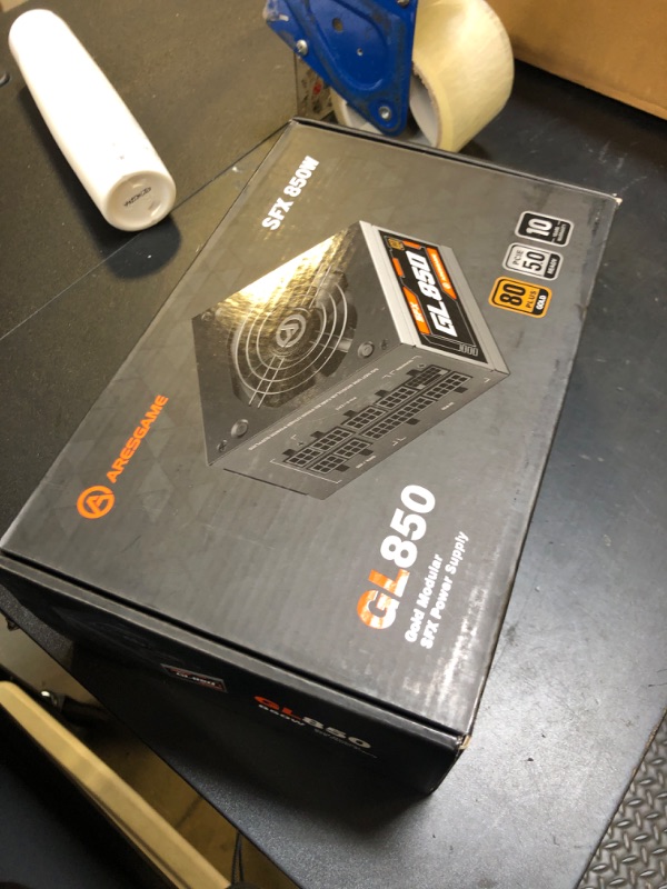 Photo 1 of ARESGAME SFX Power Supply, 850W, ATX 3.0 & PCIE 5.0 Ready, 80 Plus Gold Certified, Fully Modular Power Supply with Durable Hydraulic Bearing Fan, SFX Form Factor, 10 Year Warranty