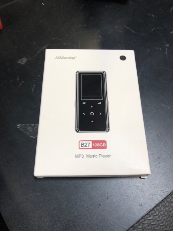 Photo 1 of 128GB MP3 Player with Bluetooth 5.2, AiMoonsa Music Player with Built-in HD Speaker, FM Radio, Voice Recorder, HiFi Sound, E-Book, Earphones Included