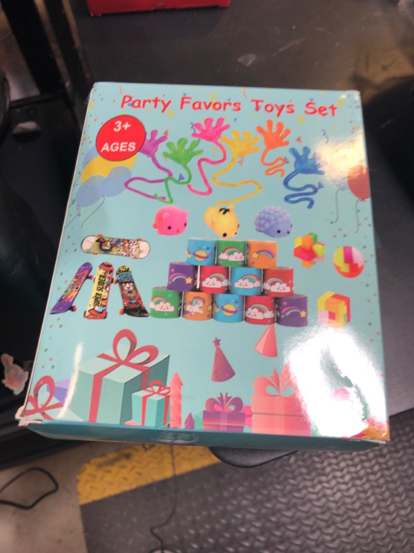 Photo 1 of Aowrebu 117 PCS Party Favors for Kids 4-8 8-12, Pop Fidget Toys, Treasure Box for Classroom, Pinata Filler, Goodie Bag Stuffers, Prize Box, Treasure Chest, Classroom Prizes