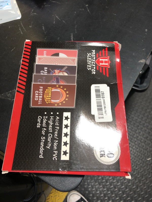 Photo 1 of 500 Counts Card Sleeves for Trading Cards, Soft Penny Card Sleeves Clear Plastic Card Protectors Fit for Baseball Card, Sports Cards, MTG Game Card Standard Cards
