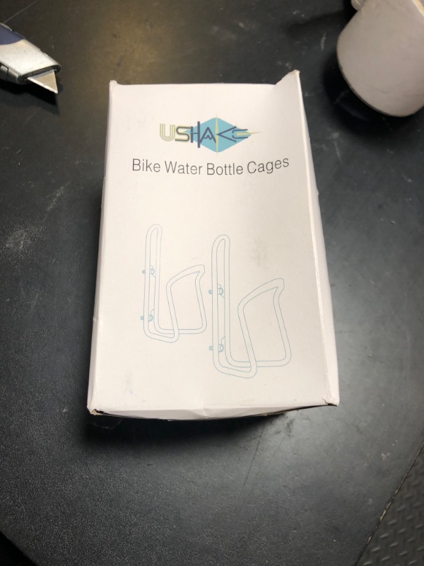 Photo 1 of UShake Water Bottle Cages, Basic MTB Bike Bicycle Alloy Aluminum Lightweight Water Bottle Holder Cages Brackets(2 Pack- Drilled Holes Required)