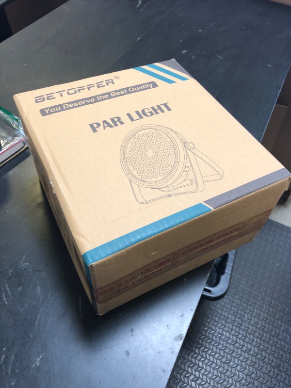 Photo 1 of BETOPPER Stage Lighting 120W Par Light RGBW 4-in-1 Stage Lights, DJ Light DMX for Concert and Events,2 Packs