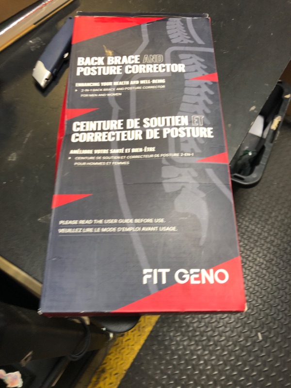 Photo 1 of Fit Geno Posture Corrector for Women and Men - Adjustable Back Brace & Straightener for Scoliosis, Hunchback Correction, Back Pain, Spine Corrector, Back Support and Posture Trainer