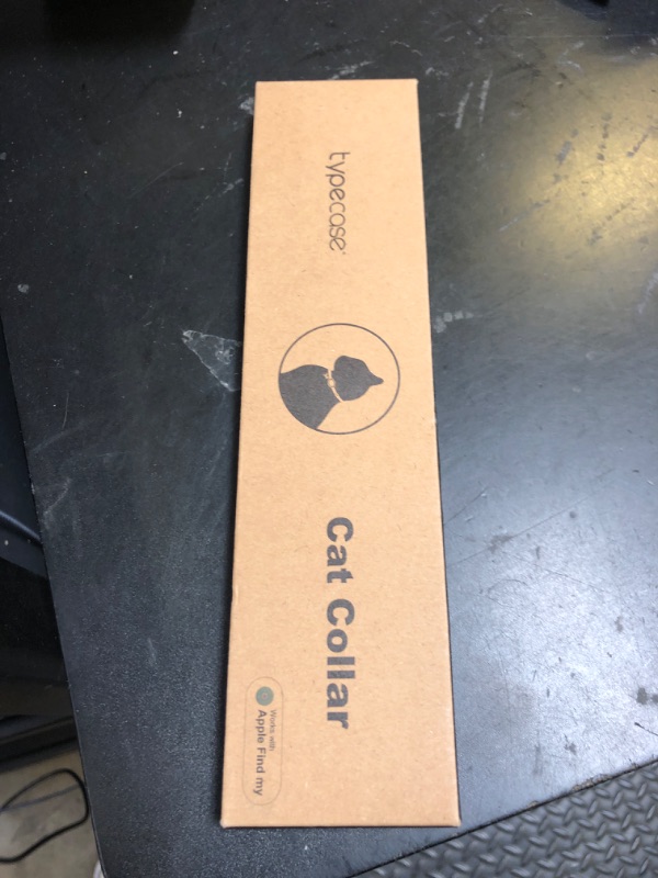 Photo 1 of Cat Tracker Collar - Waterproof Airtag Cat Collar with Finder Tag (iOS ONLY), Compatible with Apple Find My, Breakaway Tractive Design with Reflective Pattern & Bell, Khaki(Not for Android Devices)