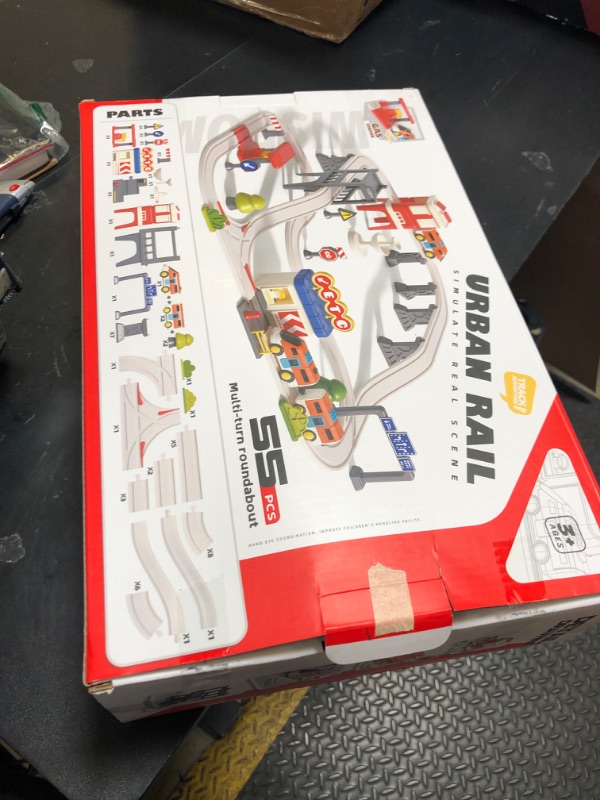 Photo 1 of Urban Rail Train Set for Kids,55 pcs Electric Train Set Simulate City Transport System,Educational Toys for Toddler,Birthday Gifts for 3, 4, 5, 6, 7, 8+ Boys Girls