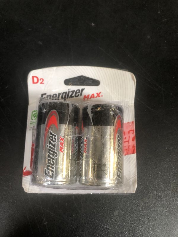 Photo 1 of Energizer MAX D Batteries (2 Pack), D Cell Alkaline Batteries