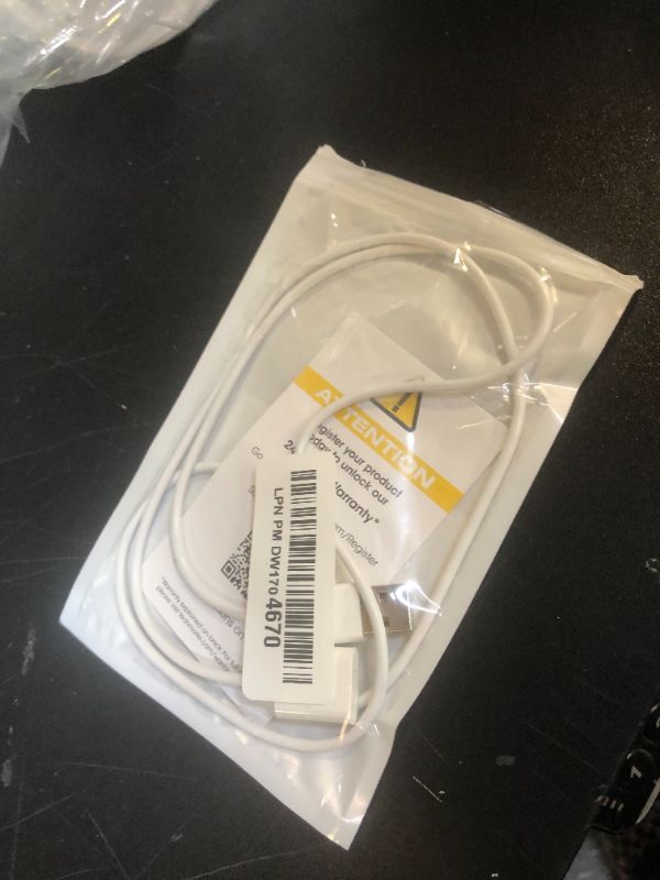Photo 1 of TechMatte Charging Adapter Electronic Cable Compatible with Apple Pencil 1st Generation, Male to Female Flexible Connector, Laptop (White-3 Feet)
