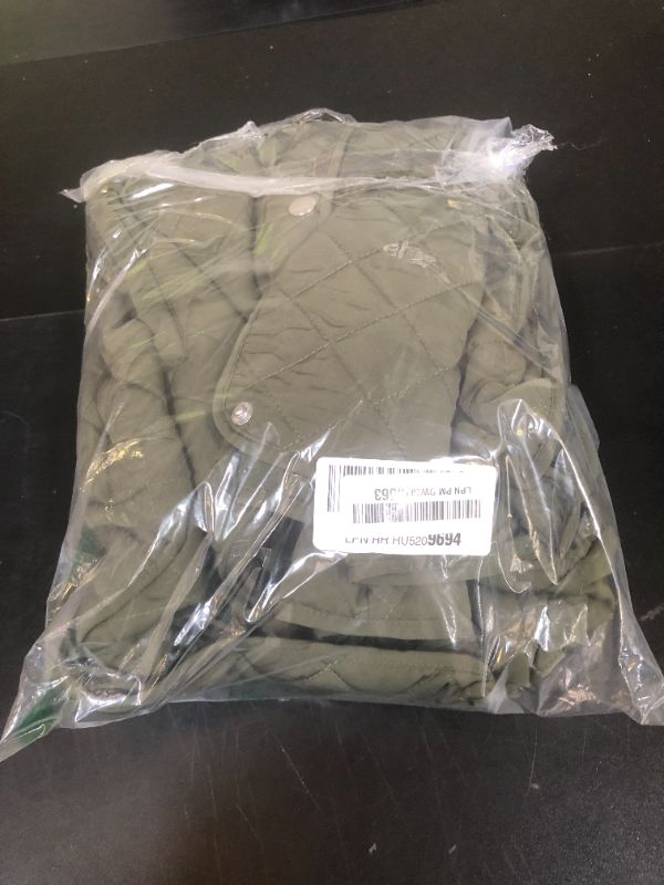 Photo 1 of Dokotoo Plus Size Fall Jackets for Women Green Winter Quilted Jackets Light Warm Long Sleeve Button Down Puffer Jacket Womens Padded Outerwear Coats X-Large