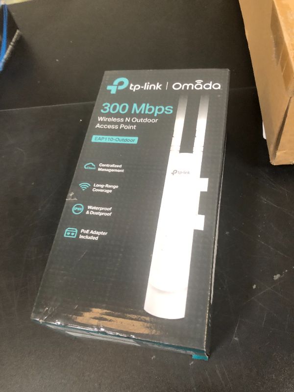 Photo 1 of TP-Link EAP110-Outdoor V3 | Omada N300 Wireless Outdoor Access Point | WiFi Coverage up to 200 meters| Passive PoE w/ Free PoE Injector | SDN Integrated | Cloud Access & Omada App