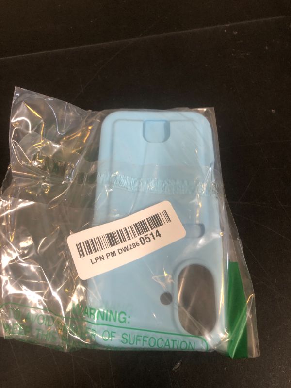 Photo 1 of Petocase for iPhone 16 Wallet Case Card Holder Slot Slim Fit Flexible TPU Gel Rubber Soft Skin Silicone Protective Phone Case Cover for Apple iPhone 16 6.1 inch Light Blue
