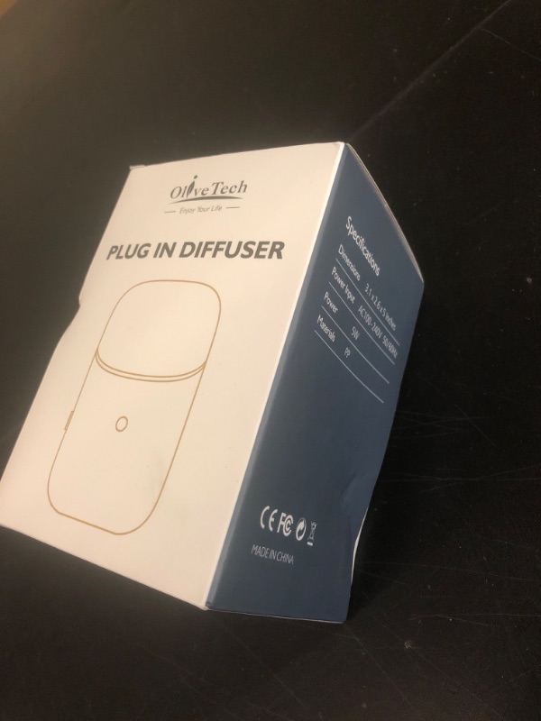 Photo 1 of OliveTech Plug in Oil Diffuser, Scent Diffusers for Home, Aroma Waterless Wall Fragrance Diffuser, Hotel Collection Diffuser, 2X 10ml Essential Oil Included