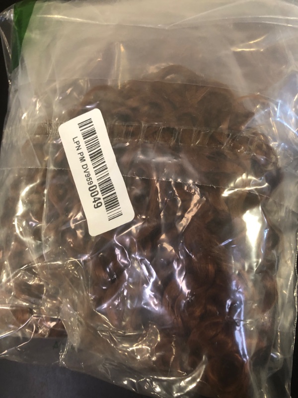 Photo 1 of Fabimiya Human Hair Wig 5x5 27 Brown Water Wave Lace Front Wigs Dark Brown Water Wave Human Hair Wig 200% Density