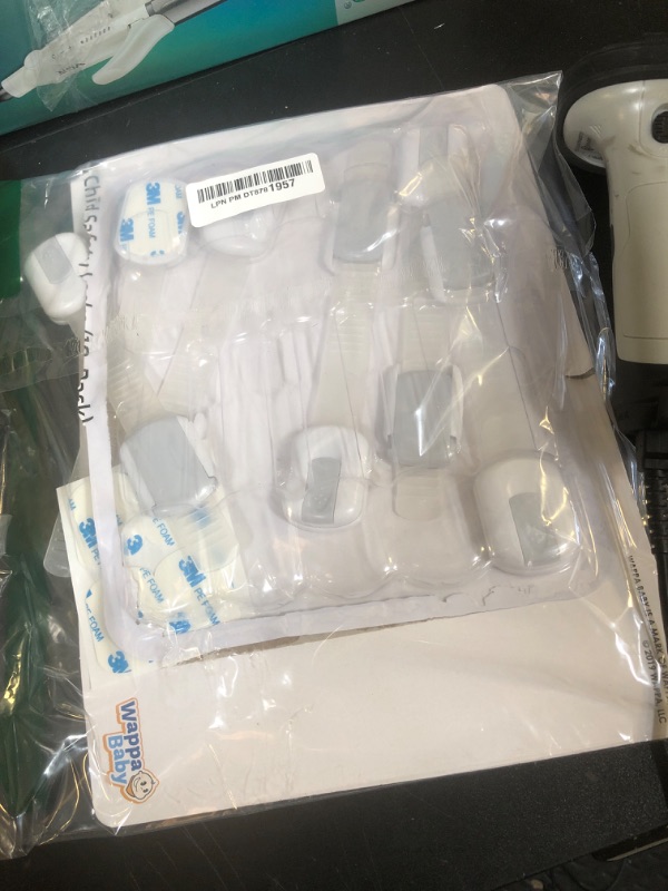 Photo 1 of Child Safety Strap Locks (10 Pack) Baby Locks for Cabinets and Drawers, Toilet, Fridge & More. 3M Adhesive Pads. Easy Installation, No Drilling Required, White/Gray