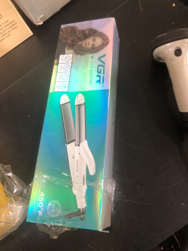 Photo 1 of VGR Dual Voltage(100~250V) Travel Curling Iron with European Plug Adapter for International Travel, Europe Travel Essentials for Women, European Travel Must Haves