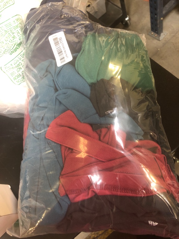 Photo 1 of SCODI 5 Pack Mens Polo Shirts Short Sleeve Athletic Golf Polo Shirt for Men Casual Collared Summer Multipack T-Shirts 3XL Black Navy Teal ForestGreen WineRed
