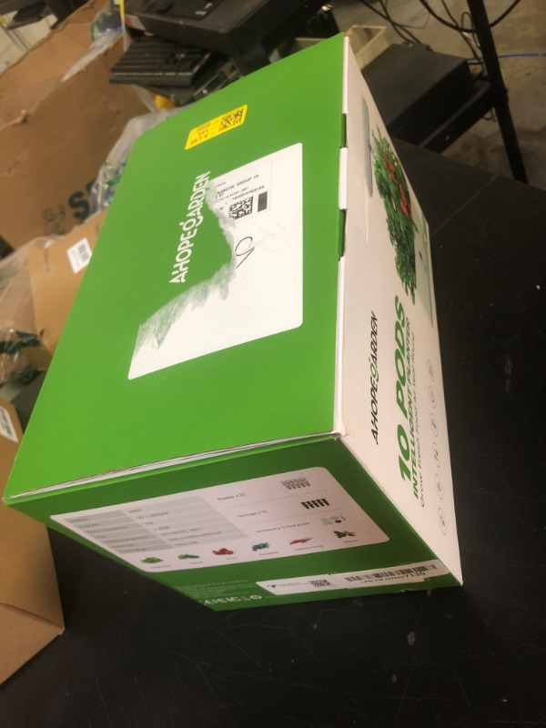 Photo 1 of Ahopegarden Indoor Garden Hydroponics Growing System: 10 Pods Plant Germination Kit Aeroponic Herb Vegetable Growth Lamp Countertop with LED Grow Light - Hydrophonic Planter Grower Harvest Lettuce