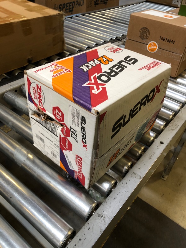 Photo 1 of SueroX Sugar-Free Sports Drink for Hydration and Recovery, Electrolyte Hydration Drink with 8 Ions, Zero Calorie Sports Drinks with Electrolytes, Citrus Pack, 21.3 Fl Oz, 12 Count