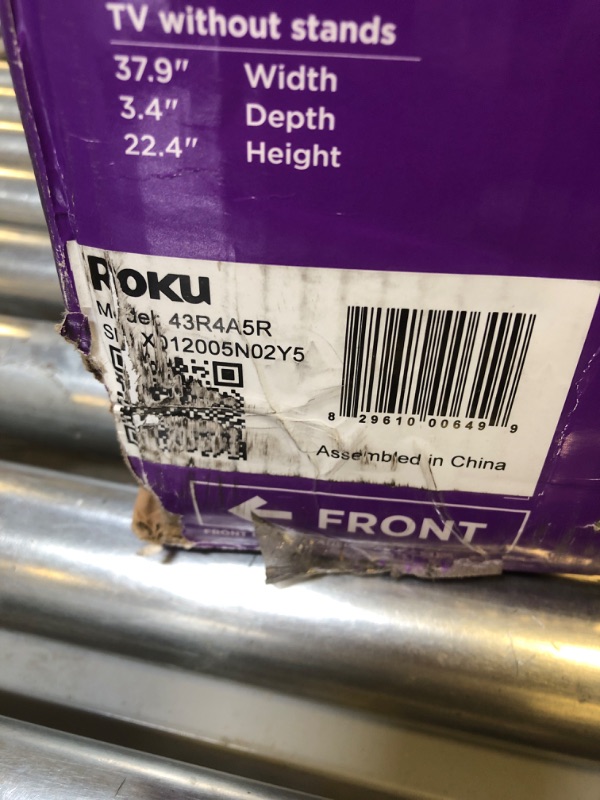 Photo 1 of Roku Smart TV – 43-Inch Select Series 4K HDR RokuTV with Roku Enhanced Voice Remote