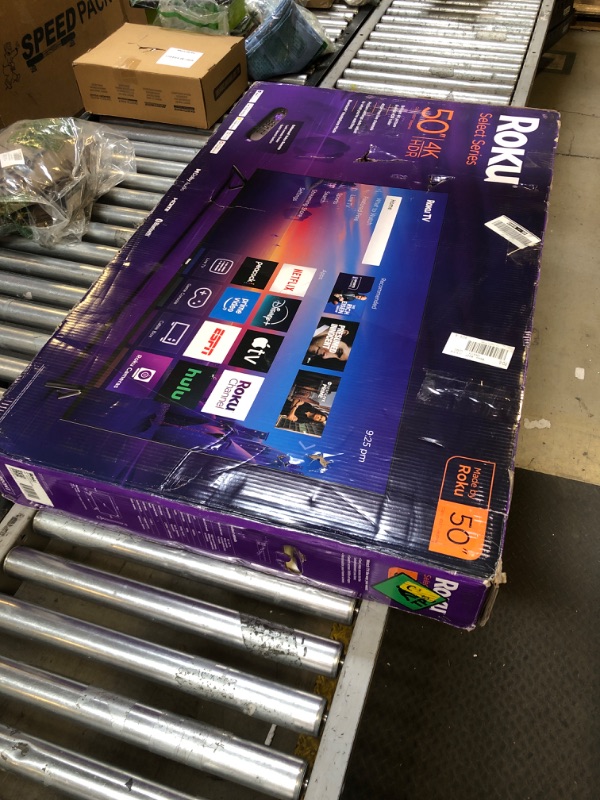 Photo 1 of Roku Smart TV 2025 – 50-Inch Select Series, 4K HDR TV – RokuTV with Enhanced Voice Remote – Flat Screen LED Television with Wi-Fi for Streaming Live Local News, Sports, Family Entertainment