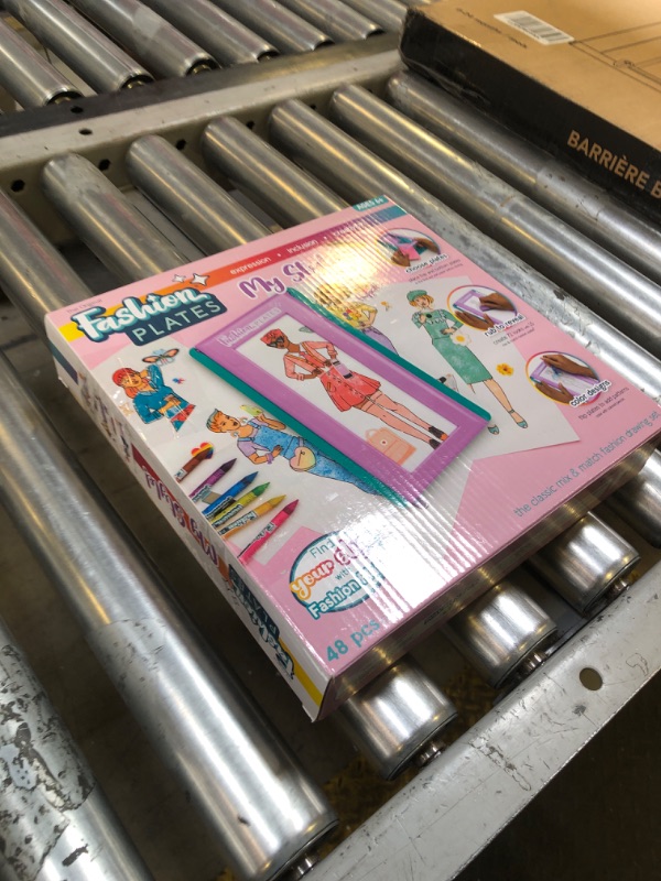 Photo 1 of PlayMonster Fashion Plates — My Style — Drawing Kit with Mix-and-Match Design Plates — Make 100s of Modern Fashion Designs — Art Activity — for Kids Ages 6 and Up