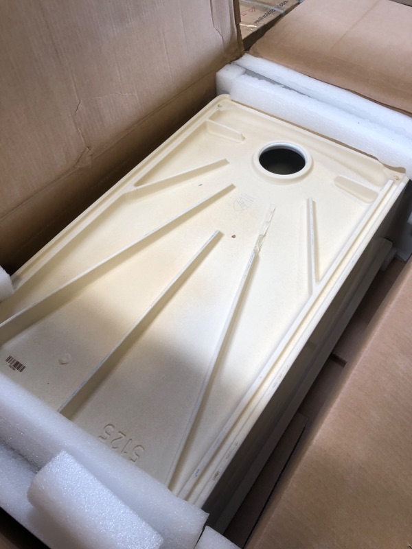 Photo 1 of KRAUS Turino 33-inch Fireclay Workstation Drop-In/Undermount Single Bowl Kitchen Sink in Gloss White, KFDW1-33GWH