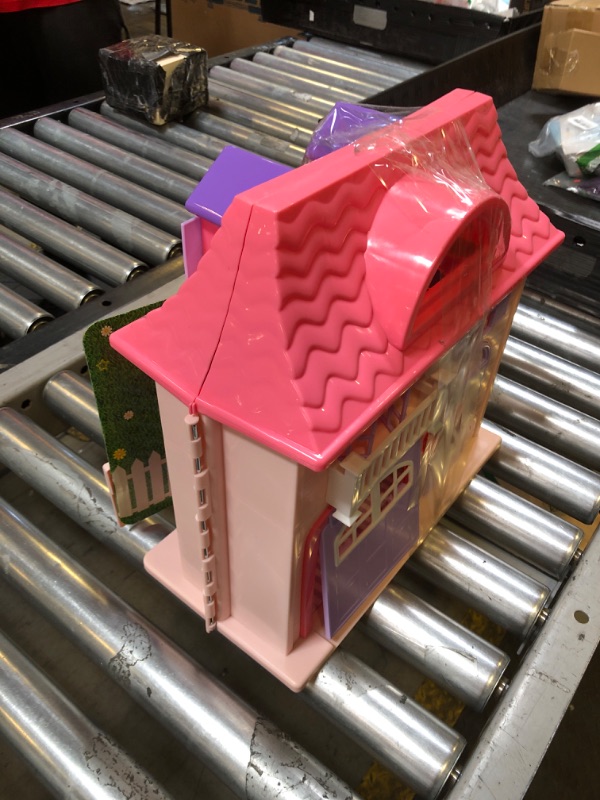 Photo 1 of Boley American Doll House - 21 Pc Kids & Toddler Toy House Playset with Furniture, Dolls, Lights & Sounds, Foldable Portable Dollhouse for Girls & Boys