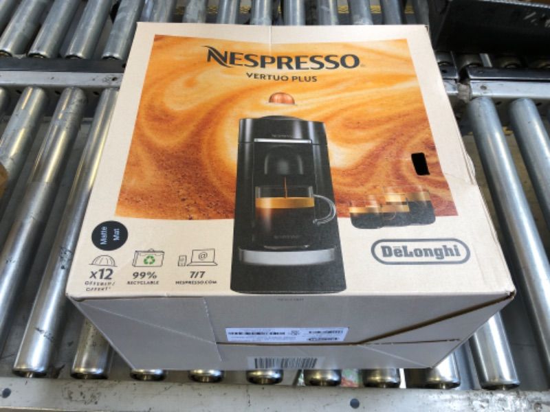 Photo 1 of Nespresso Vertuo Plus Deluxe Coffee and Espresso Maker by De'Longhi, Matte Black