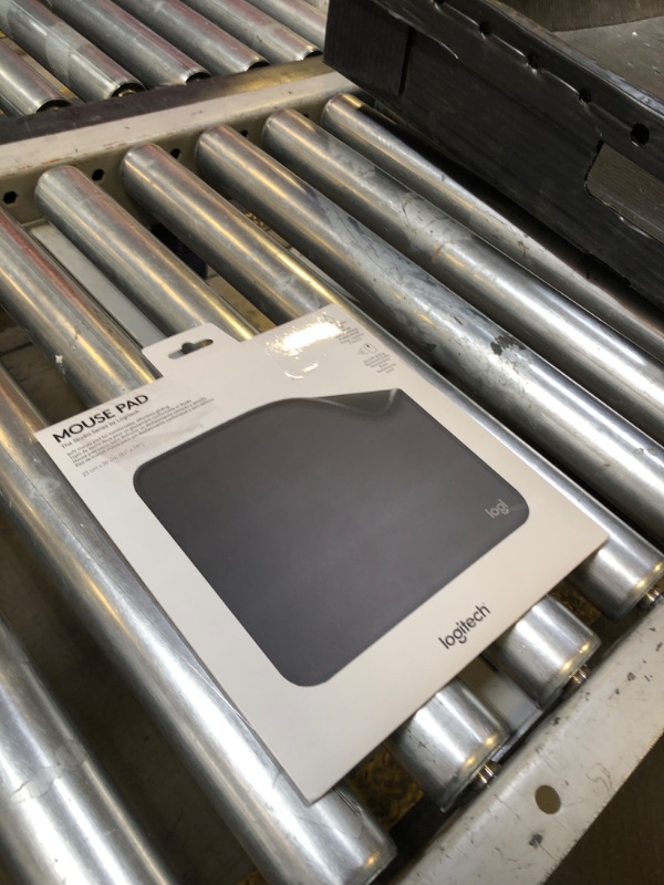 Photo 1 of Logitech Mouse Pad - Studio Series, Computer Mouse Mat with Anti-Slip Rubber Base, Easy Gliding, Spill-Resistant Surface, Durable Materials, Portable, in a Fresh Modern Design, Graphite