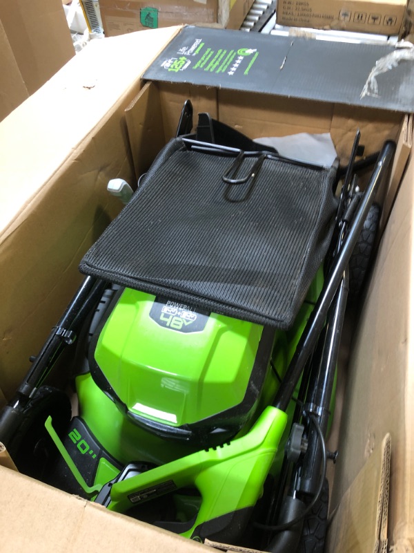 Photo 1 of Greenworks 48V (2x24V) 20" Brushless Mower+12" String Trimmer +320CFM Blower
