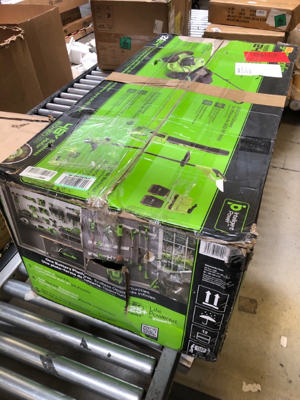 Photo 1 of Greenworks 48V (2x24V) 20" Brushless Mower+12" String Trimmer +320CFM Blower