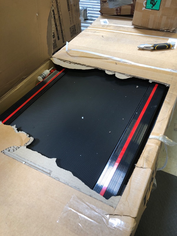 Photo 1 of Sperax Treadmill,Walking Pad,Under Desk Treadmill,3 in 1 Folding Treadmills,Treadmills for Home,Black Red