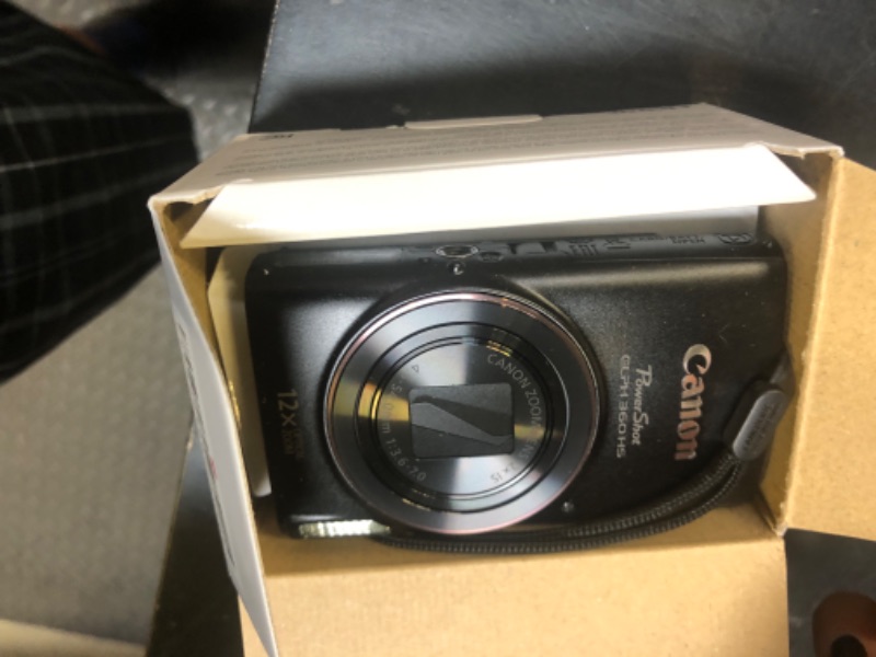 Photo 1 of Canon PowerShot ELPH 360 Digital Camera w/ 12x Optical Zoom and Image Stabilization - Wi-Fi & NFC Enabled (Black)