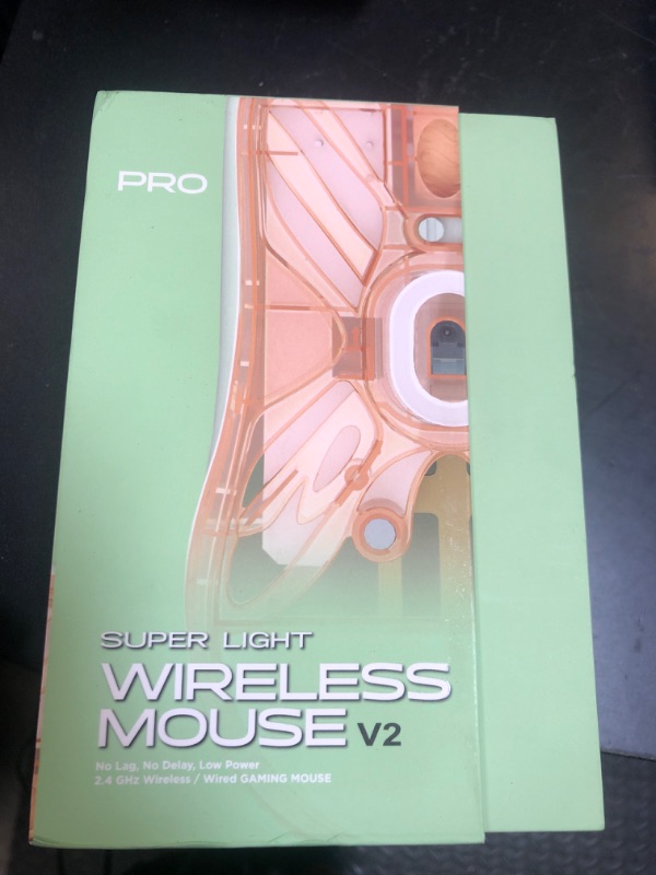 Photo 1 of Lamzu Atlantis OG V2 Pro Wireless Gaming Mouse, Ultra Lightweight 57g, 26000 DPI, Symmetrical, Mechanical Switch, Silver TTC Encoder, PAW3395 Sensor, MCU Nordic 52840-Matcha Green