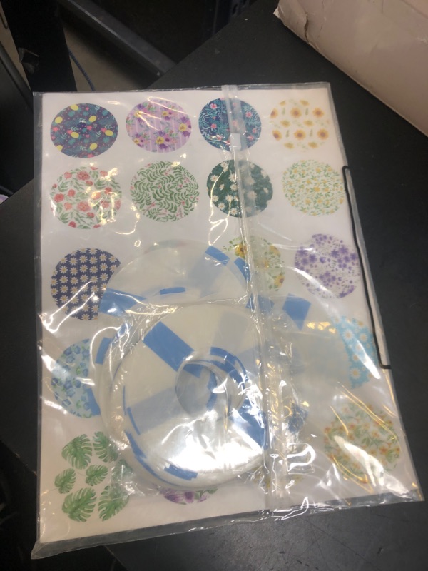 Photo 1 of Colarr 80 Pcs Waterproof Sensor Covers Compatible with Libre 2 and 80 Sensor Stickers Set Transparent Adhesive Patches(Flower)