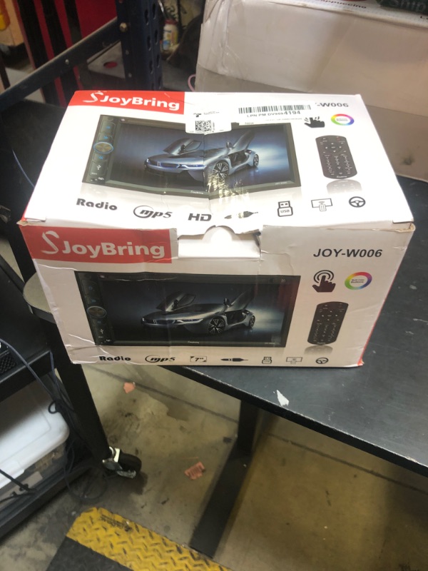 Photo 1 of Upgrade Wireless Double Din Car Stereo with Carplay, Android Auto, Bluetooth, 4-Channel RCA, High Power, 2 Subwoofer Ports, 7" HD Capacitive Touchscreen Car Radio, Backup Camera, Audio Receiver