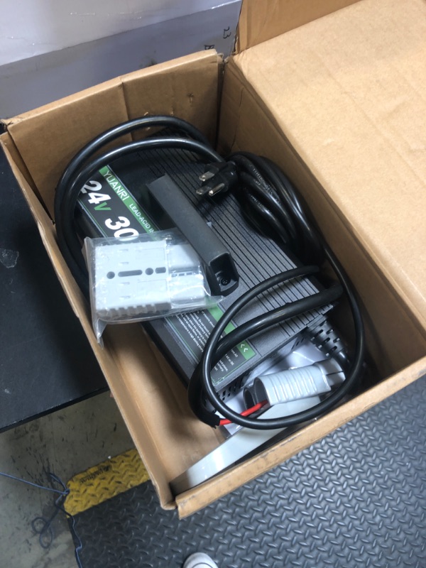 Photo 1 of Forklift Battery Charger 24V 30A Smart Forklift Charger with LCD Display 24 Volt Battery Charger 30 AMP 24 Volt Trickle Charger with Anderson Plug for Lead Acid Battery Forklift, Pallet Jack, Scrubber