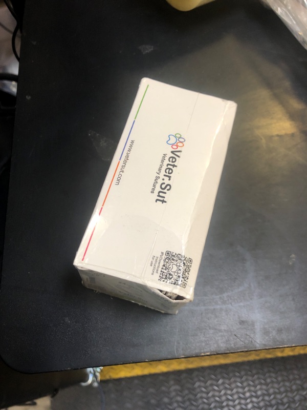 Photo 1 of VeterSut VetLON Non-Absorbable Nylon Surgical Suture USP Size 2-0, (FS-1) 3/8 24mm Reverse Cutting Needle, 36 Inches (90 cm), 12 Count, Veterinary Use