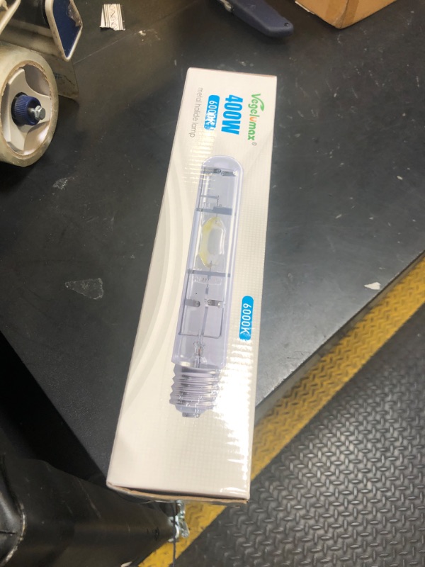 Photo 1 of Vegelumax MH 400W Metal Halide HID Grow Light Bulb Lamp with High PAR Enhanced Blue and Violet Spectrum for Indoor Horticulture Vegetative Plant Growth,CCT 6000K,36,000Lumens,E39 Base,1Pack